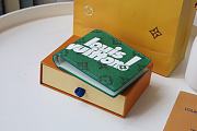 Louis Vuitton Multiple Wallet Green Cowhide Leather - M80850 - 11.5 x 9 x 1.5 cm - 6