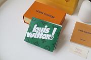 Louis Vuitton Multiple Wallet Green Cowhide Leather - M80850 - 11.5 x 9 x 1.5 cm - 4