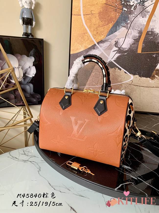 Louis Vuitton Speedy Bandouliere 25 Monogram Empreinte Orange Wild at Heart - M45840 - 25.0x 19.0x 15.0 cm - 1