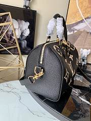 Louis Vuitton Speedy Bandouliere 25 Bicolor Monogram Empreinte Leather Black / Beige - M58947 - 25.0 x 19.0 x 15.0 cm - 4