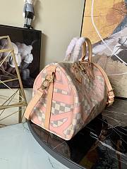 Louis Vuitton Speedy Damier Azur Tahitian silk-printed iconic - N41052 - 25.0 x 19.0 x 15.0 cm - 4