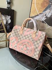 Louis Vuitton Speedy Damier Azur Tahitian silk-printed iconic - N41052 - 25.0 x 19.0 x 15.0 cm - 2