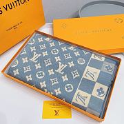 Louis Vuitton Scarf Blue – 180x70 cm - 6