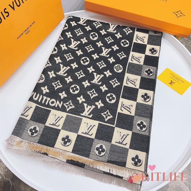 Louis Vuitton Scarf Black – 180x70 cm - 1