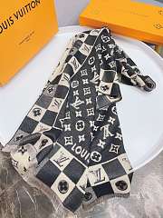 Louis Vuitton Scarf Black – 180x70 cm - 6