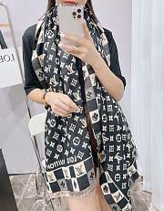 Louis Vuitton Scarf Black – 180x70 cm - 2