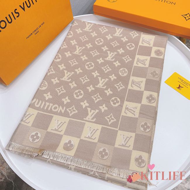 Louis Vuitton Scarf Beige – 180x70 cm - 1