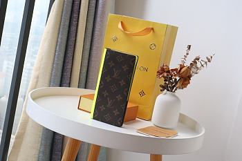 Louis Vuitton Brazza Wallet Monogram Macassar Brightly Noen Toned Grained - M80790 - 10 x 19 x 2 cm