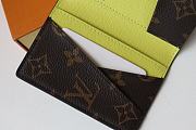 Louis Vuitton Pocket Wallet Monogram Macassar Brightly Noen Toned Grained - M80779 - 8 x 11 x 1 cm - 4