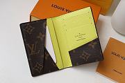 Louis Vuitton Pocket Wallet Monogram Macassar Brightly Noen Toned Grained - M80779 - 8 x 11 x 1 cm - 3