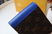 Louis Vuitton Multiple Wallet Monogram Macassar Brightly Blue Toned Grained - M80779 - 11.5 x 9 x 1.5 cm - 5
