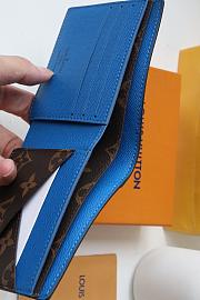 Louis Vuitton Multiple Wallet Monogram Macassar Brightly Blue Toned Grained - M80779 - 11.5 x 9 x 1.5 cm - 2