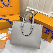 Louis Vuitton Onthego Monogram Reverse coated canvas trim Grey - M44576 - 35 x 27 x 14 - 6