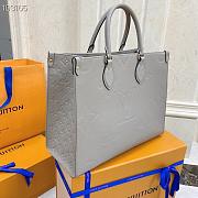 Louis Vuitton Onthego Monogram Reverse coated canvas trim Grey - M44576 - 35 x 27 x 14 - 5