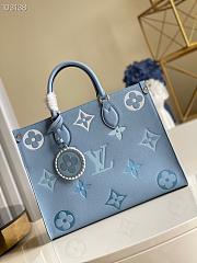 Louis Vuitton Onthego Monogram Empreinte leather Blue - M45718 - 35 x 27 x 14 cm - 5
