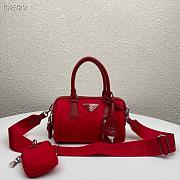 Prada Re-Edition 2005 Nylon Boston Portuton three-in-one Red - 1BB846 - 20 x 11.5 x 11 cm - 1