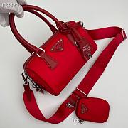Prada Re-Edition 2005 Nylon Boston Portuton three-in-one Red - 1BB846 - 20 x 11.5 x 11 cm - 4