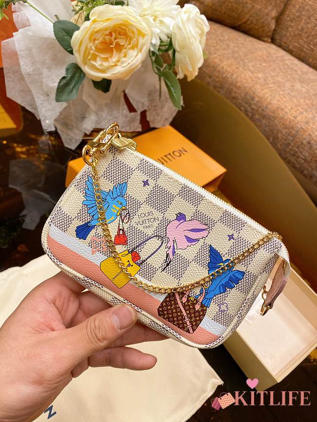 Louis Vuitton Mini Pochette Accessoires - M64451 - 4.5x9.5x2.8cm - 1