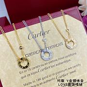 Cartier Love Necklace, 2 Diamonds - 1