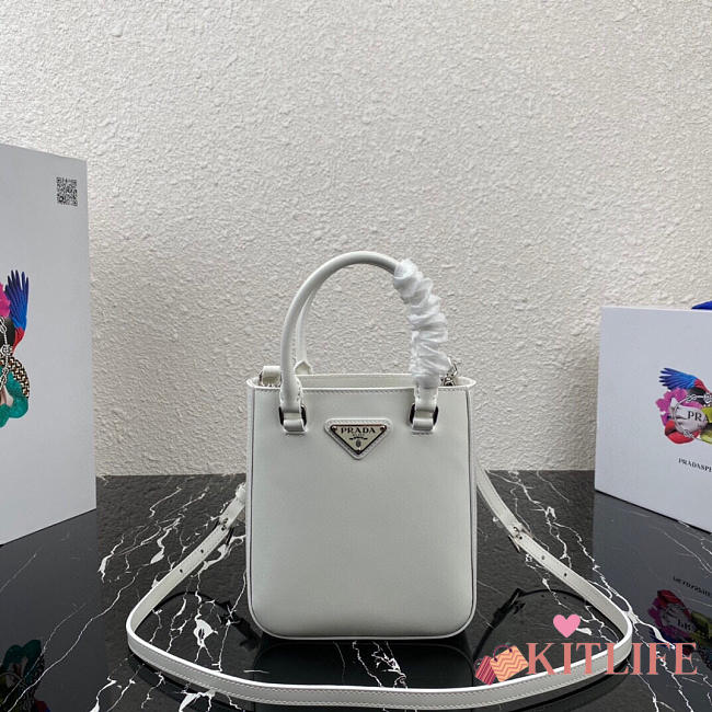 Prada Counter New Mini Handbag White - 1BA331 - 17.5x15x5cm - 1