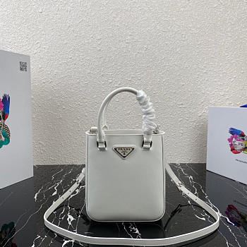 Prada Counter New Mini Handbag White - 1BA331 - 17.5x15x5cm