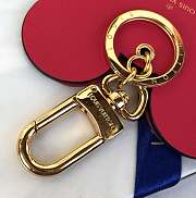 Louis Vuitton Mickey Mouse Pendant Rose Red Bag Charm And Key Holder - 5