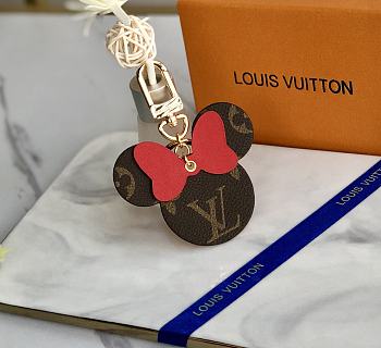 Louis Vuitton Mickey Mouse Pendant Red Bag Charm And Key Holder