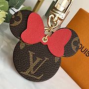 Louis Vuitton Mickey Mouse Pendant Red Bag Charm And Key Holder - 2