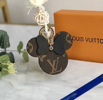 Louis Vuitton Mickey Mouse Pendant Black Bag Charm And Key Holder