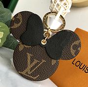 Louis Vuitton Mickey Mouse Pendant Black Bag Charm And Key Holder - 4