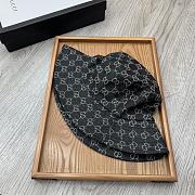 Gucci Bucket Hat Printed Imitation Denim Black - 6