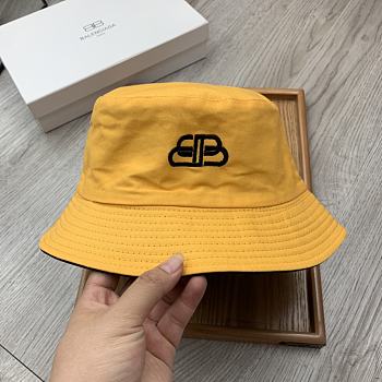 Balenciaga Double-sided Embroidery Bucket Hat Yellow