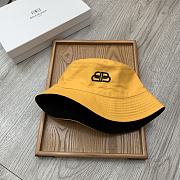 Balenciaga Double-sided Embroidery Bucket Hat Yellow - 3