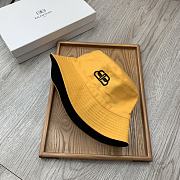 Balenciaga Double-sided Embroidery Bucket Hat Yellow - 2