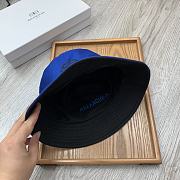Balenciaga Double-sided Embroidery Bucket Hat Blue - 6