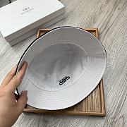 Balenciaga Double-sided Embroidery Bucket Hat White - 6