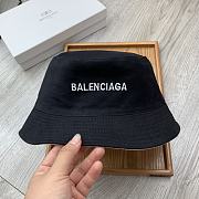 Balenciaga Double-sided Embroidery Bucket Hat White - 2