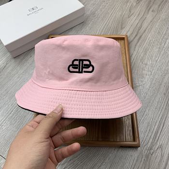 Balenciaga Double-sided Embroidery Bucket Hat Pink