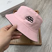 Balenciaga Double-sided Embroidery Bucket Hat Pink - 5