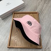 Balenciaga Double-sided Embroidery Bucket Hat Pink - 4