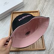 Balenciaga Double-sided Embroidery Bucket Hat Pink - 2