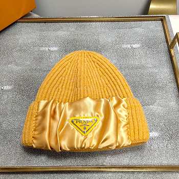 Prada Beanie Hat Yellow 