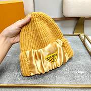 Prada Beanie Hat Yellow  - 6