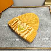 Prada Beanie Hat Yellow  - 5