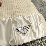 Prada Beanie Hat White  - 2