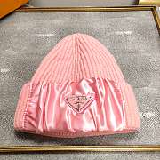 Prada Beanie Hat Pink  - 1