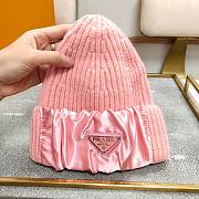 Prada Beanie Hat Pink  - 3