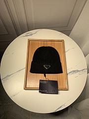 Prada Wool And Cashmere Beanie Black - 5