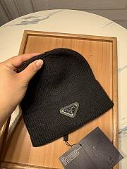 Prada Wool And Cashmere Beanie Black - 6