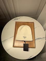 Prada Wool And Cashmere Beanie White - 5